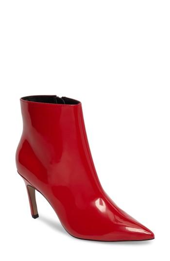 Women's Topshop Hot Toddy Pointy Toe Boot .5us / 40eu - Red