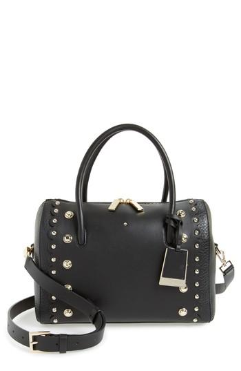 Kate Spade New York Madison Stewart Studded Mega Lane Leather Satchel -