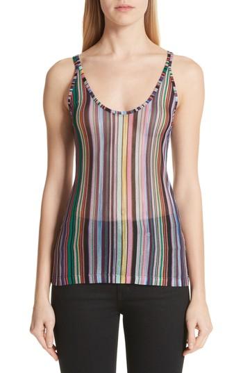 Women's Missoni Stripe Knit Tank Us / 40 It - Black