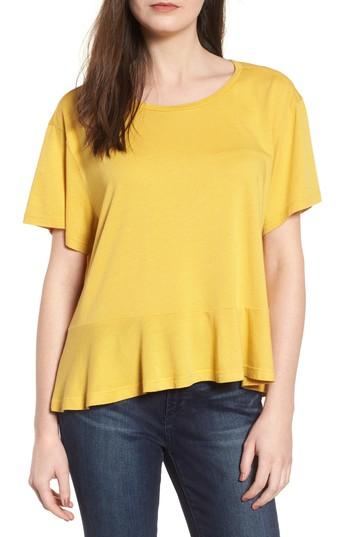 Women's Bp. Peplum Tee, Size - Green