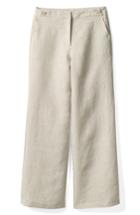 Women's Boden Wide Leg Linen Pants - Beige