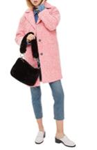 Women's Topshop Fluoro Boucle Cocoon Coat Us (fits Like 0-2) - Pink
