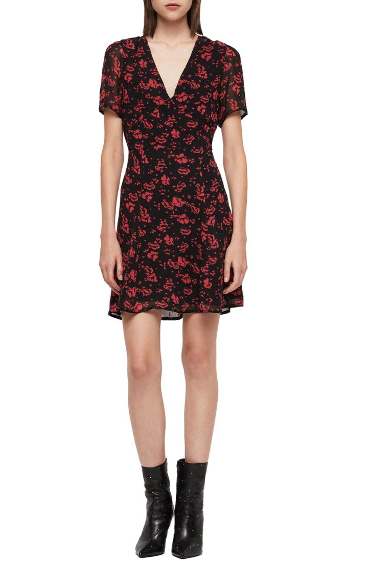 Women's Allsaints Luca Eira Print Dress - Red