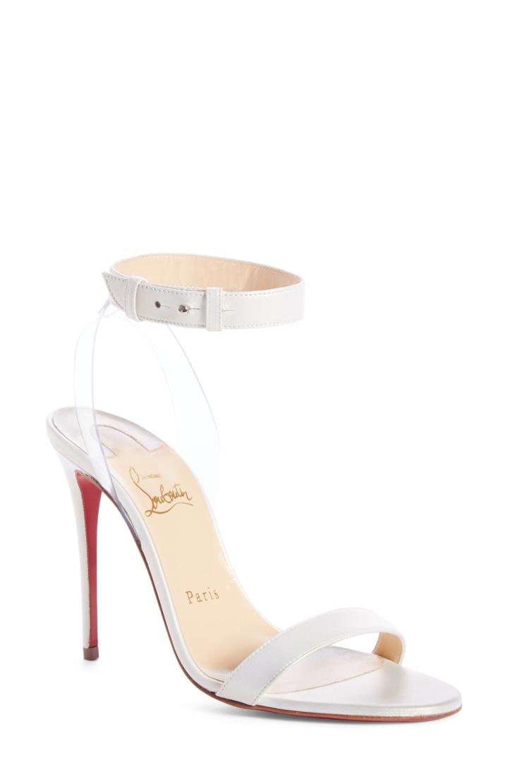 Women's Christian Louboutin Jonatina Sandal Us / 35eu - White