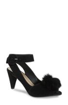 Women's Seychelles Seduce Genuine Rabbit Fur Pompom Sandal