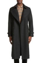 Men's Burberry Hatherden Cashmere Trench Coat - Grey