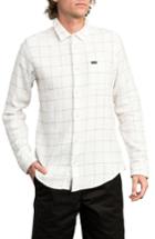 Men's Rvca Arc Flannel Shirt - Ivory