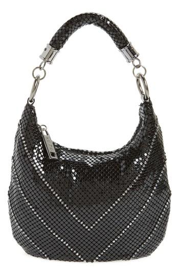 Whiting & Davis Little Black Mesh Shoulder Bag -