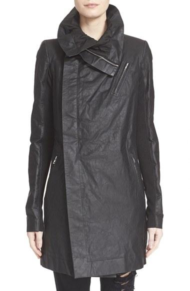 Women's Rick Owens 'cyclops' Leather Trench Biker Jacket