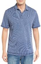 Men's Tommy Bahama New Double Tempo Spectator Jersey Polo, Size - Blue