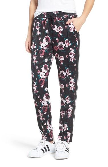 Women's Fire Floral Print Track Pants