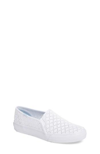 Women's Keds 'double Decker' Slip-on Sneaker .5 M - White