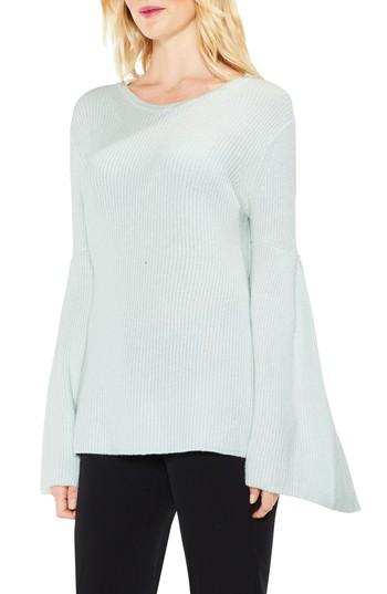 Women's Vince Camuto All Over Rib Bell Sleeve Sweater - Blue
