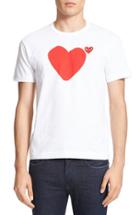 Men's Comme Des Garcons Play Graphic T-shirt - White