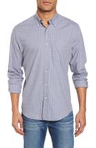 Men's Faherty Ventura Plaid Sport Shirt, Size - Blue
