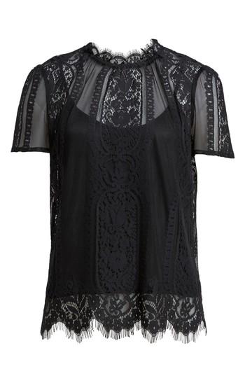 Women's Rebecca Minkoff Yasmin Sheer Lace Top