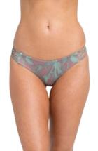 Women's Rvca Palmer Reversible Cheeky Bikini Bottoms - Purple