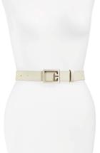 Women's Givenchy 2g Leather Belt - White