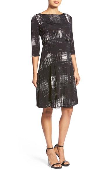 Women's Leota 'ilana' Belted Maternity Dress - White