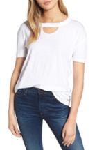 Women's N:philanthropy Allen Cutout Detail Boyfriend Cotton Tee - White