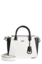 Michael Michael Kors Mini Leather Messenger Bag - White