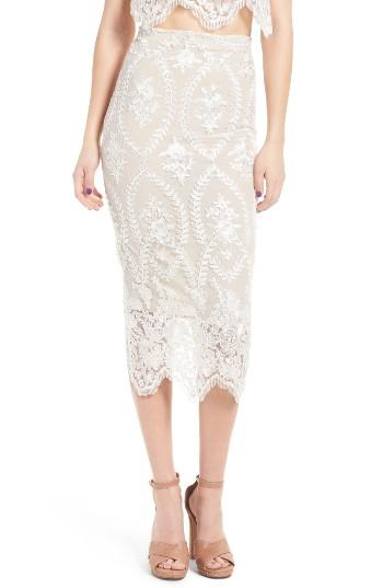 Women's Stone Cold Fox Brinkley Midi Skirt - White
