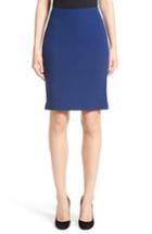 Women's Armani Collezioni Double Crepe Pencil Skirt Us / 40 It - Blue