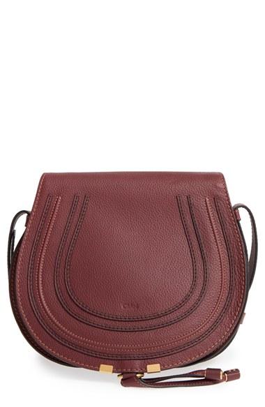 Chloe 'marcie - Medium' Leather Crossbody Bag - Red