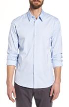 Men's James Perse Matte Stretch Poplin Sport Shirt (xs) - Blue