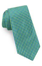 Men's Ted Baker London Geometric Dot Silk Tie, Size - Green
