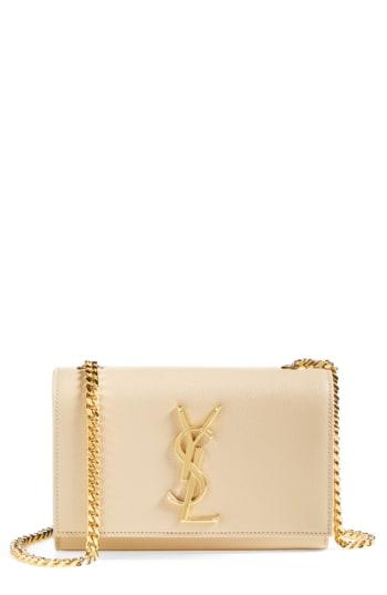 Saint Laurent Small Kate Chain Crossbody Bag - Beige