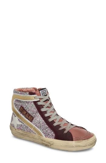 Women's Golden Goose Slide High Top Sneaker Us / 35eu - Pink
