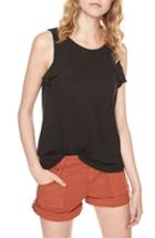 Women's Sanctuary Ruffled Linen Knit Tank