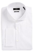 Men's Boss Jaiden Slim Fit Solid French Cuff Dress Shirt - White