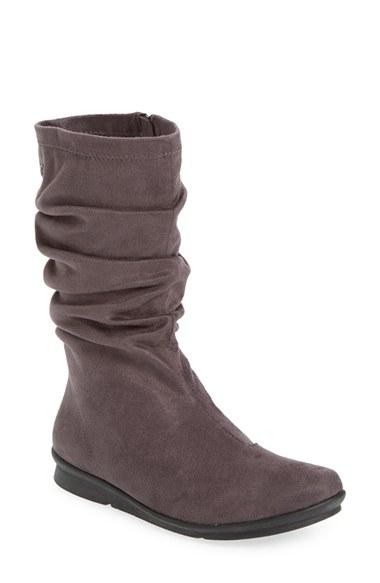 Women's Bussola 'concord' Ruched Boot Eu - Grey