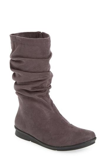 Women's Bussola 'concord' Ruched Boot Eu - Grey