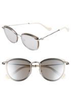 Women's Moncler 50mm Mirrored Geometric Sunglasses -
