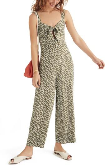 Women's Madewell Plumeria Cutout Jumpsuit - Green