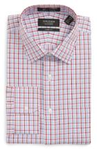 Men's Nordstrom Men's Shop Smartcare(tm) Classic Fit Plaid Dress Shirt .5 - 32 - Red