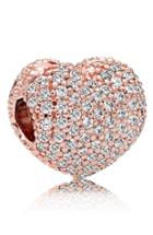 Women's Pandora Rose Heart Clip Charm