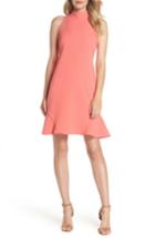 Women's Vince Camuto Kors Mock Neck Crepe Shift Dress - Red