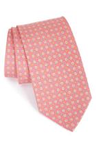 Men's Salvatore Ferragamo Geometric Silk Tie, Size - Pink