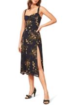 Women's Reformation Peridot Side Slit Dress - Blue