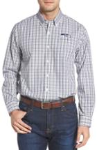 Men's Cutter & Buck Seattle Seahawks - Gilman Regular Fit Plaid Sport Shirt - Blue