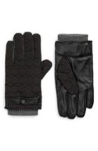 Men's Ted Baker London Modcut Quilted Glove - Black