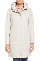 Women's Ellen Tracy A-line Raincoat With Detachable Hood - Grey