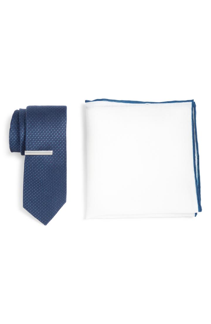 Men's The Tie Bar Dot Spin Box Set, Size - Blue