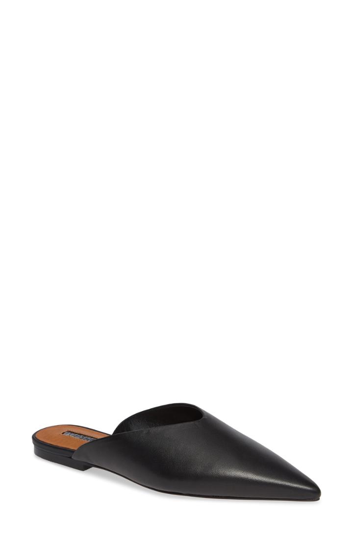 Women's Topshop Kilo Pointy Toe Mule .5us / 37eu M - Black