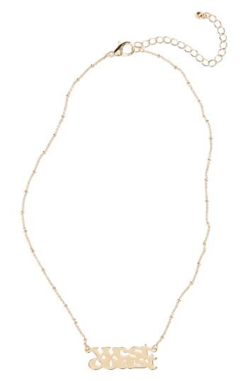 Women's Bp. West Coast Plaque Pendant Necklace
