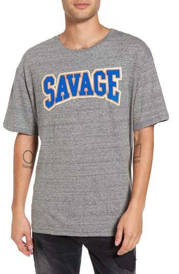 Men's Elevenparis Savage T-shirt, Size - Grey